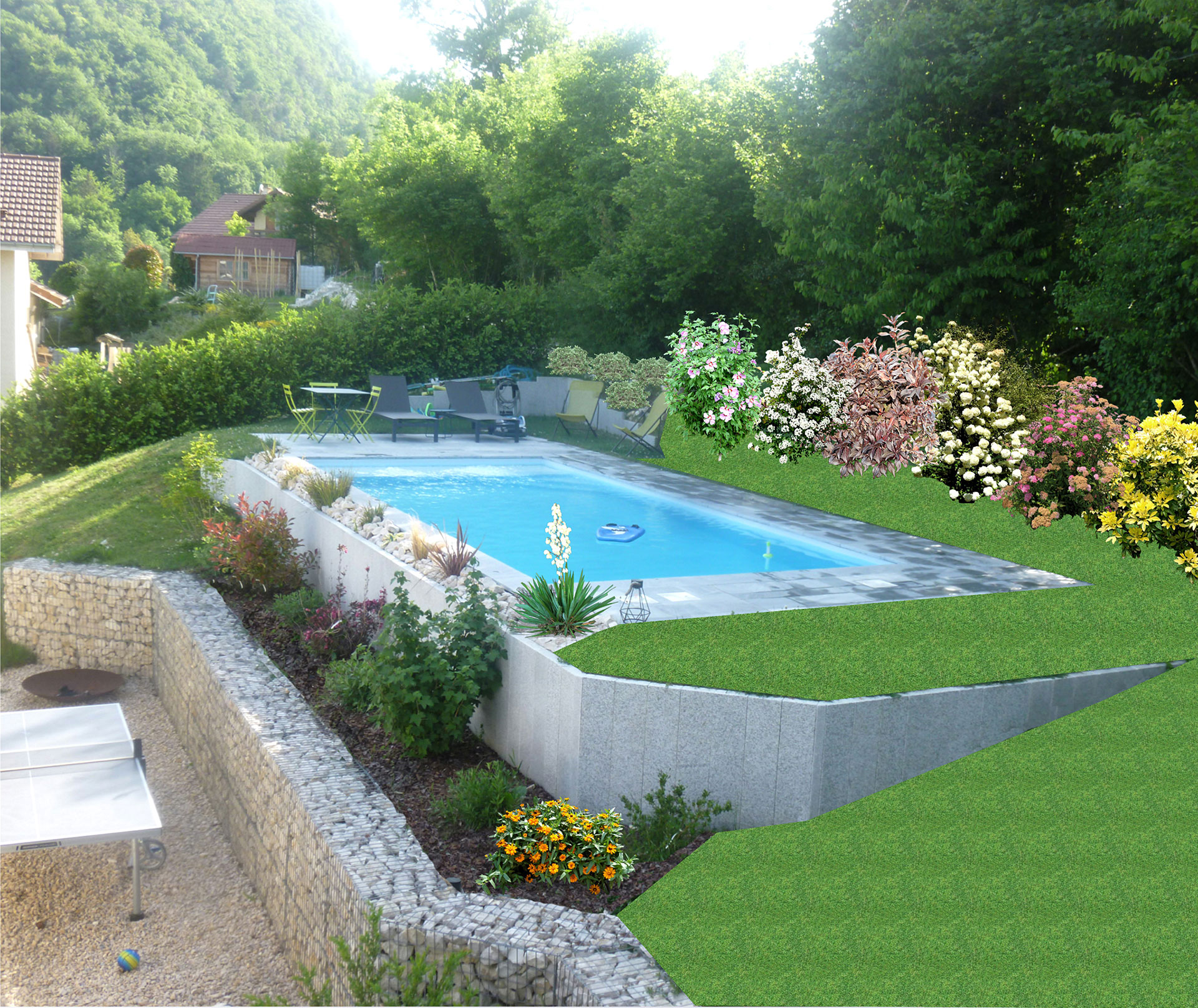 Gallerie piscine 23 - Art paysager, Frédéric Mayet, Annecy